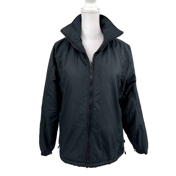 COLUMBIA Core Interchange Jacket Black Coat - Womens Size Small EUC - Picture 1 of 14